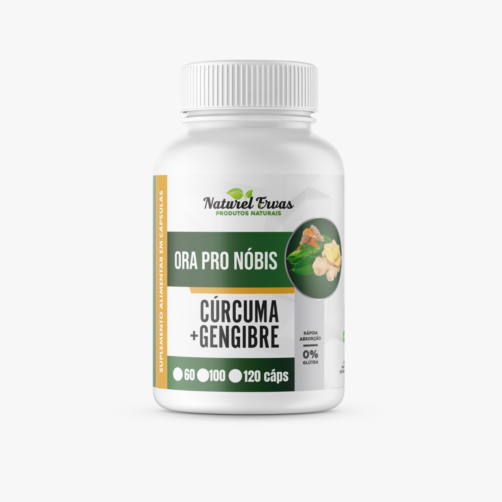 Ora Pro Nóbis + Cúrcuma + Gengibre
