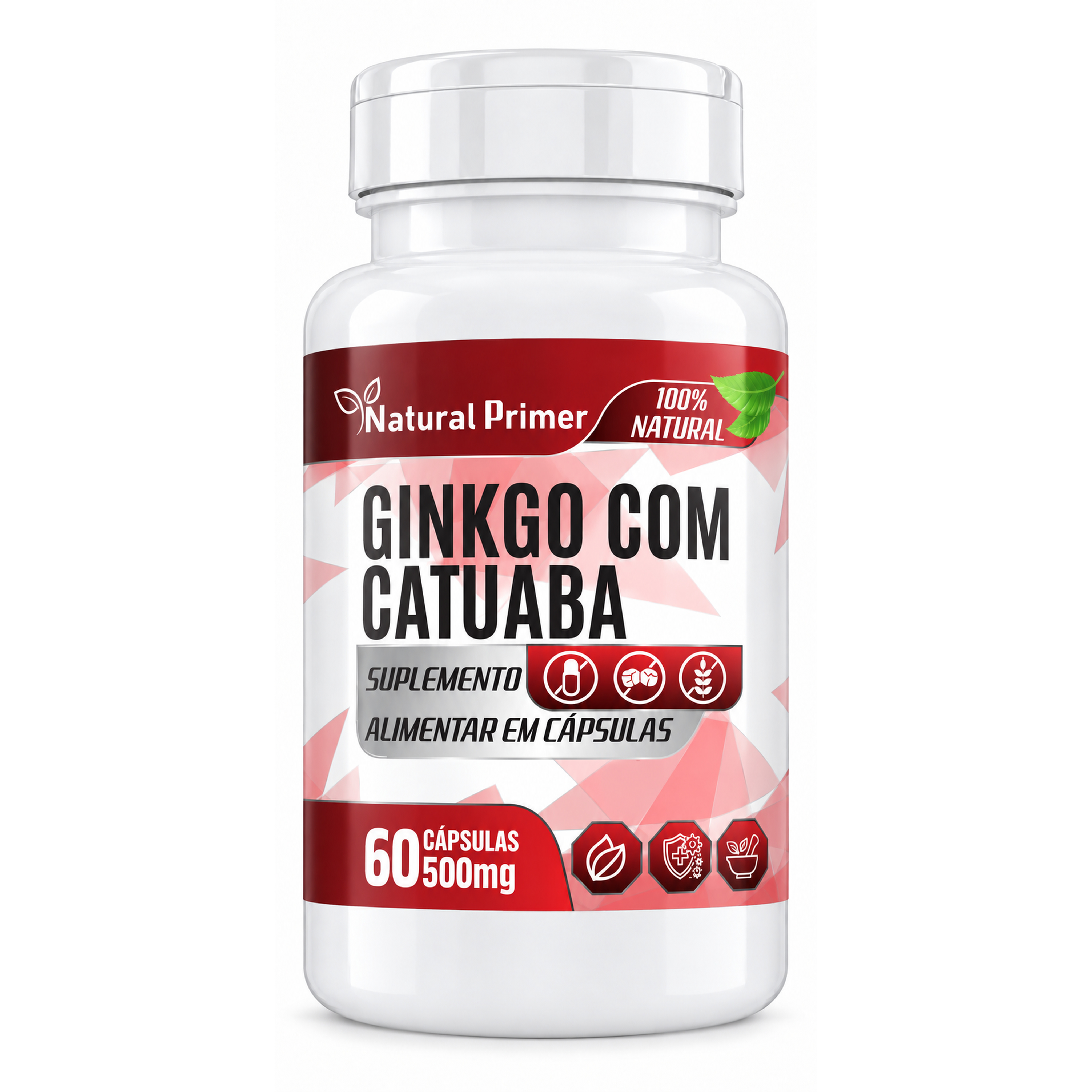Ginkgo c/ Catuaba 60 Capsulas 500mg