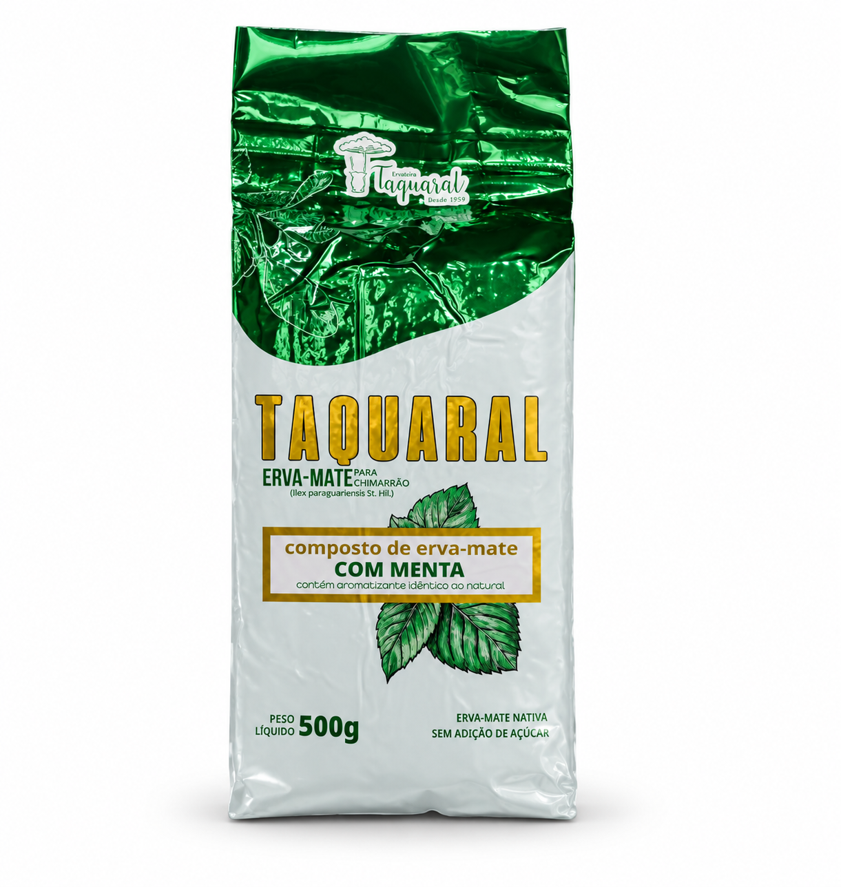 Erva-Mate Taquaral com Menta 500g a vácuo