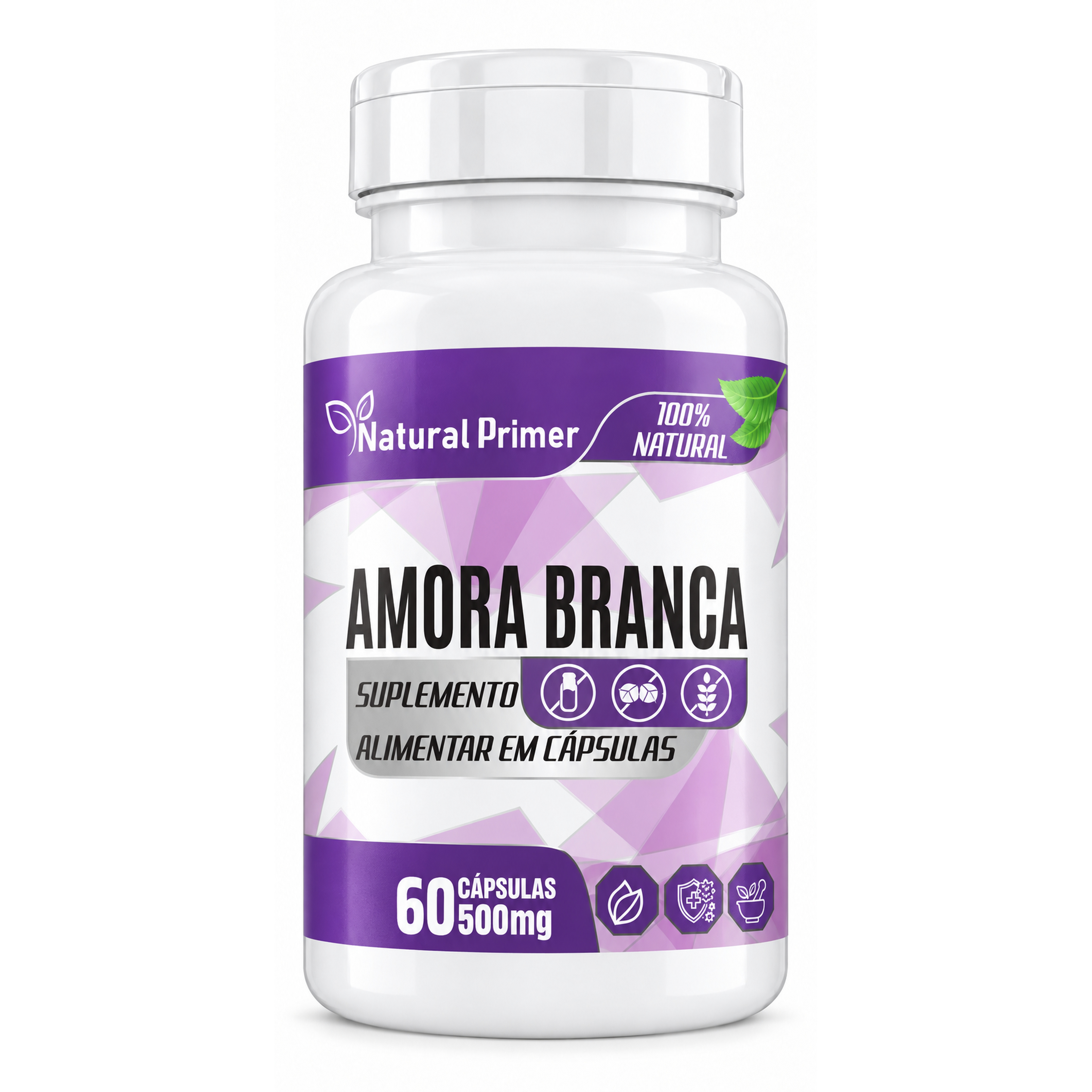 Amora Branca 60 Capsulas 500mg