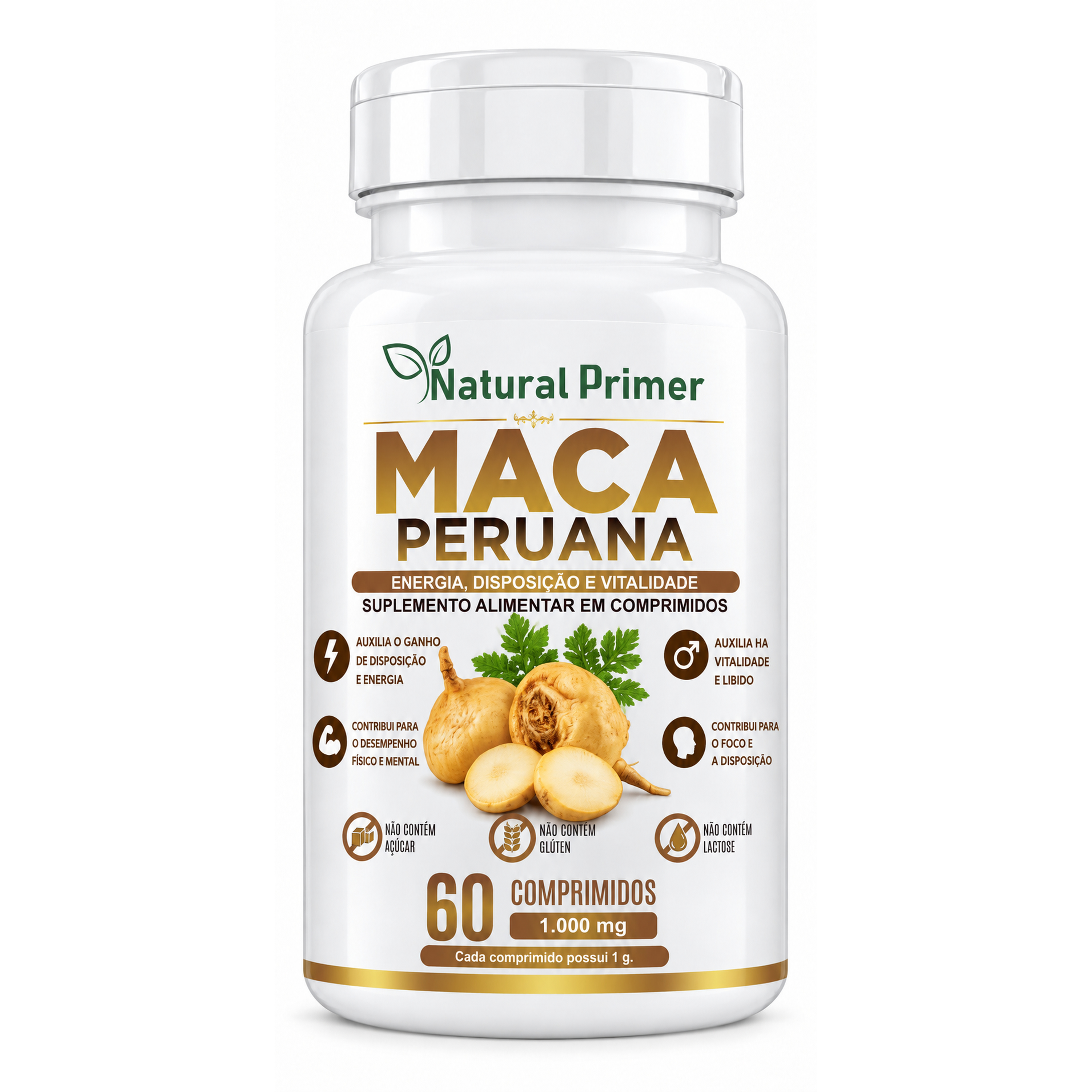Maca Peruana 60 Comprimidos 1000mg