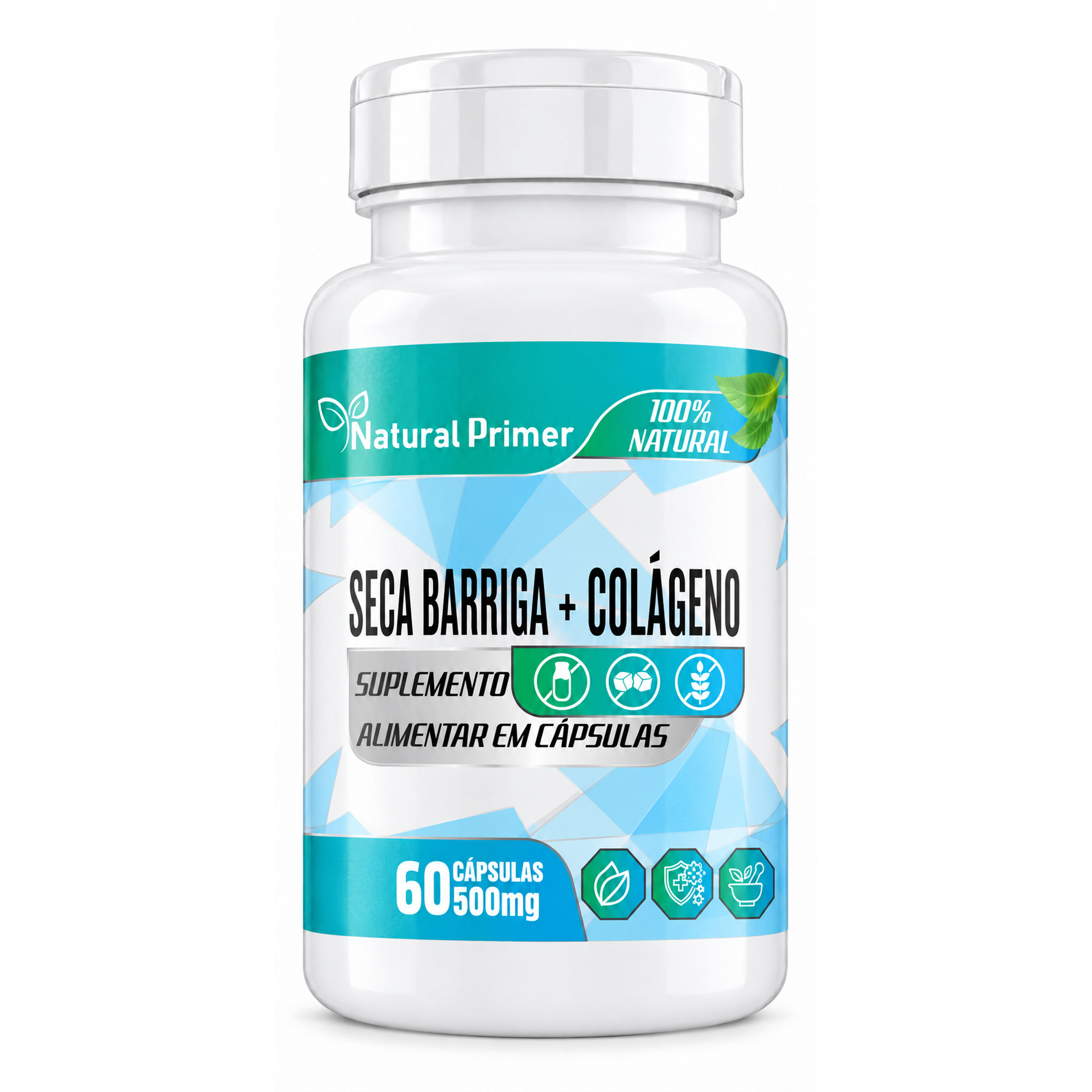 Seca Barriga com Colageno 60 Capsulas 500mg