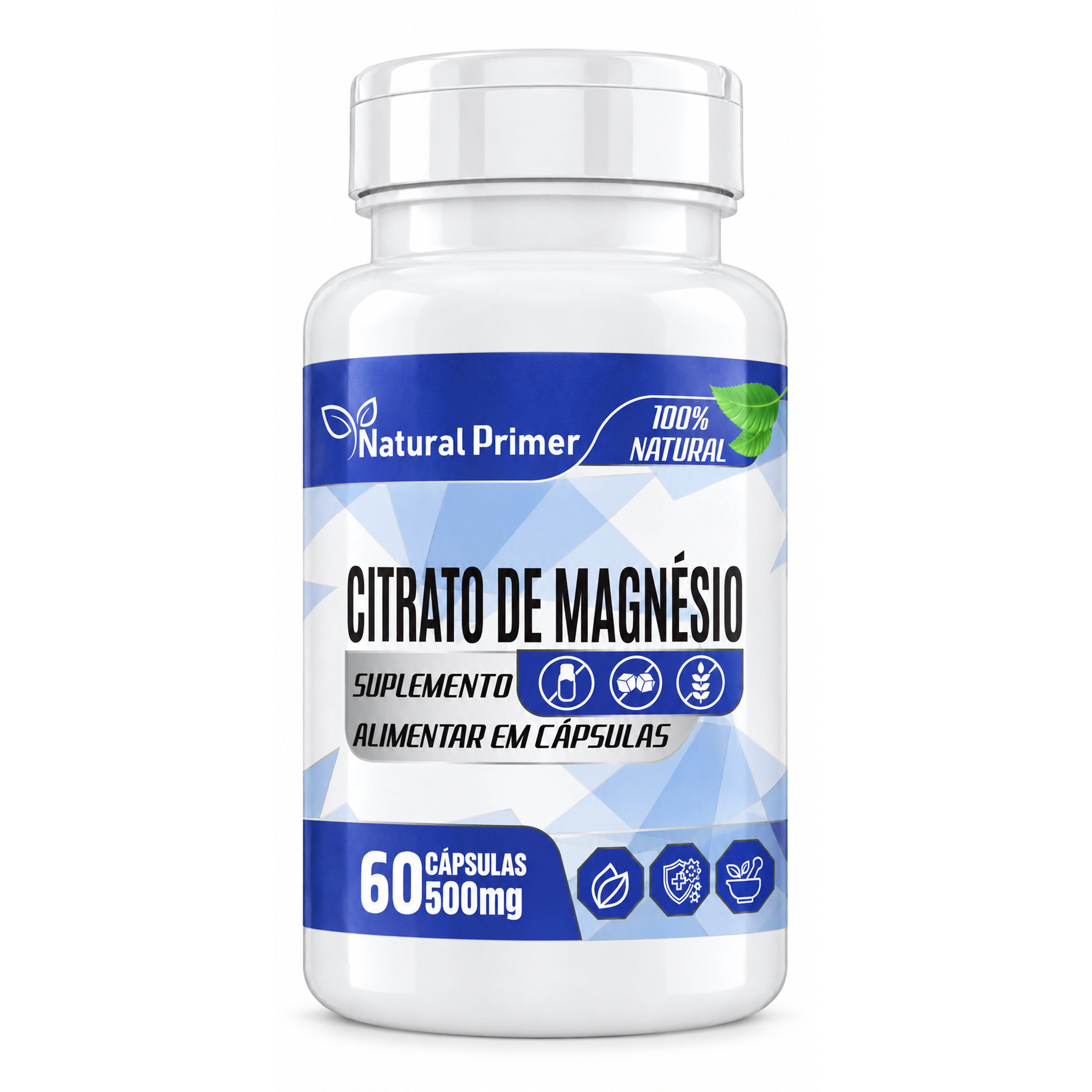 Citrato de Magnesio 60 Capsulas 500mg
