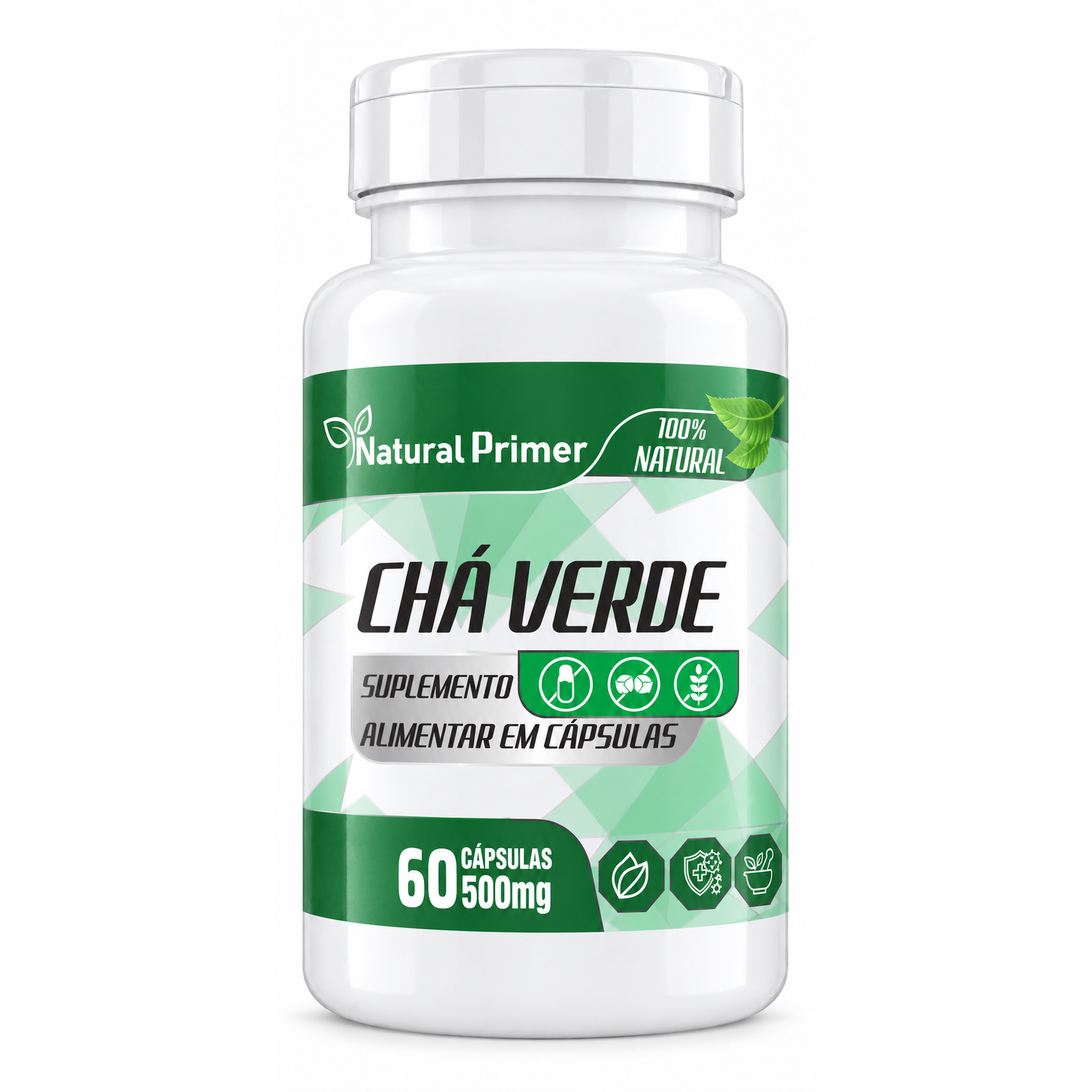 Chá Verde 60 Capsulas 500mg