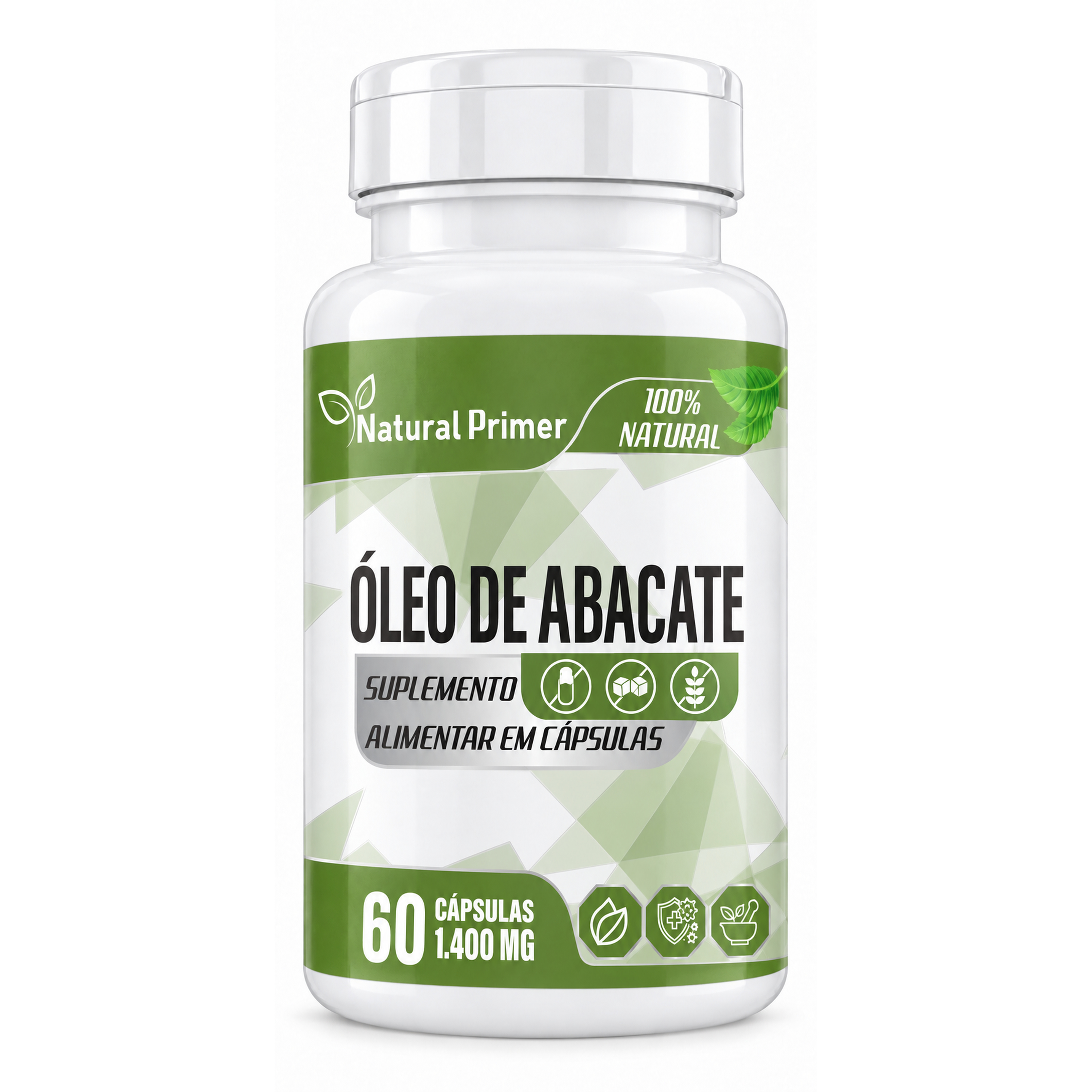 Oleo de Abacate 60 Capsulas 1400mg