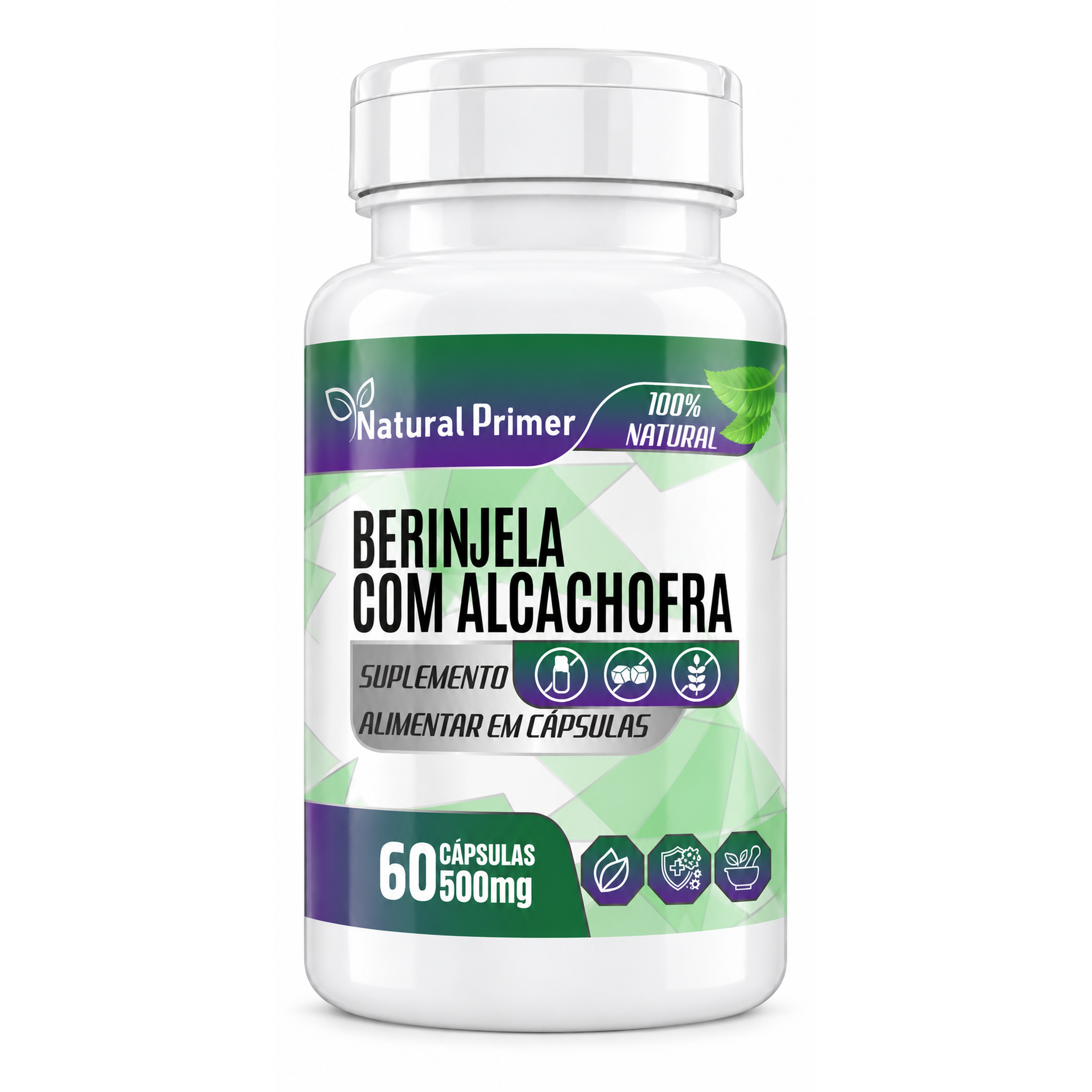 Beringela com Alcachofra 60 Capsulas 500mg