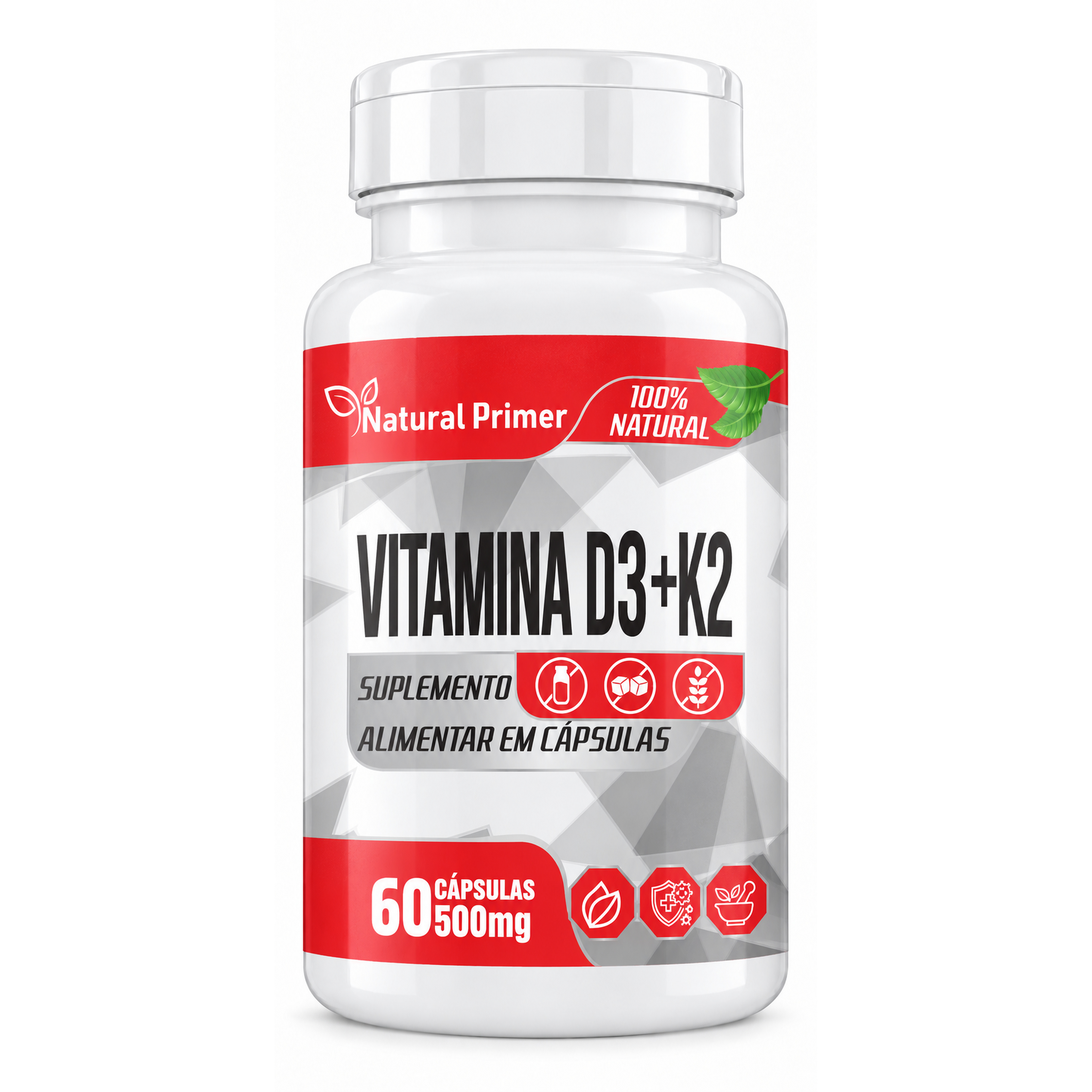 Vitamina d3+k2 60 Capsulas 500mg