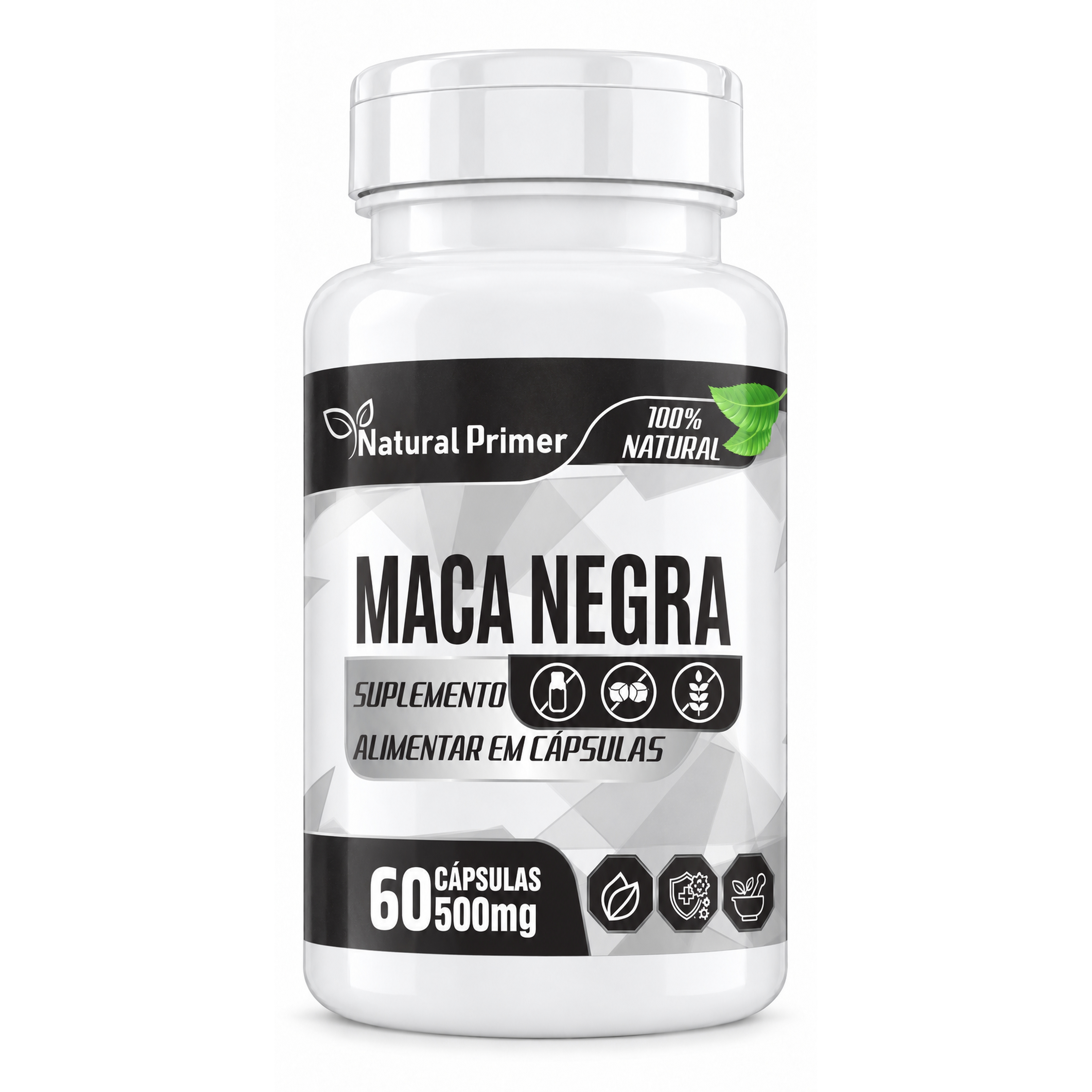 Maca Peruana Negra 60 Capsulas 500mg