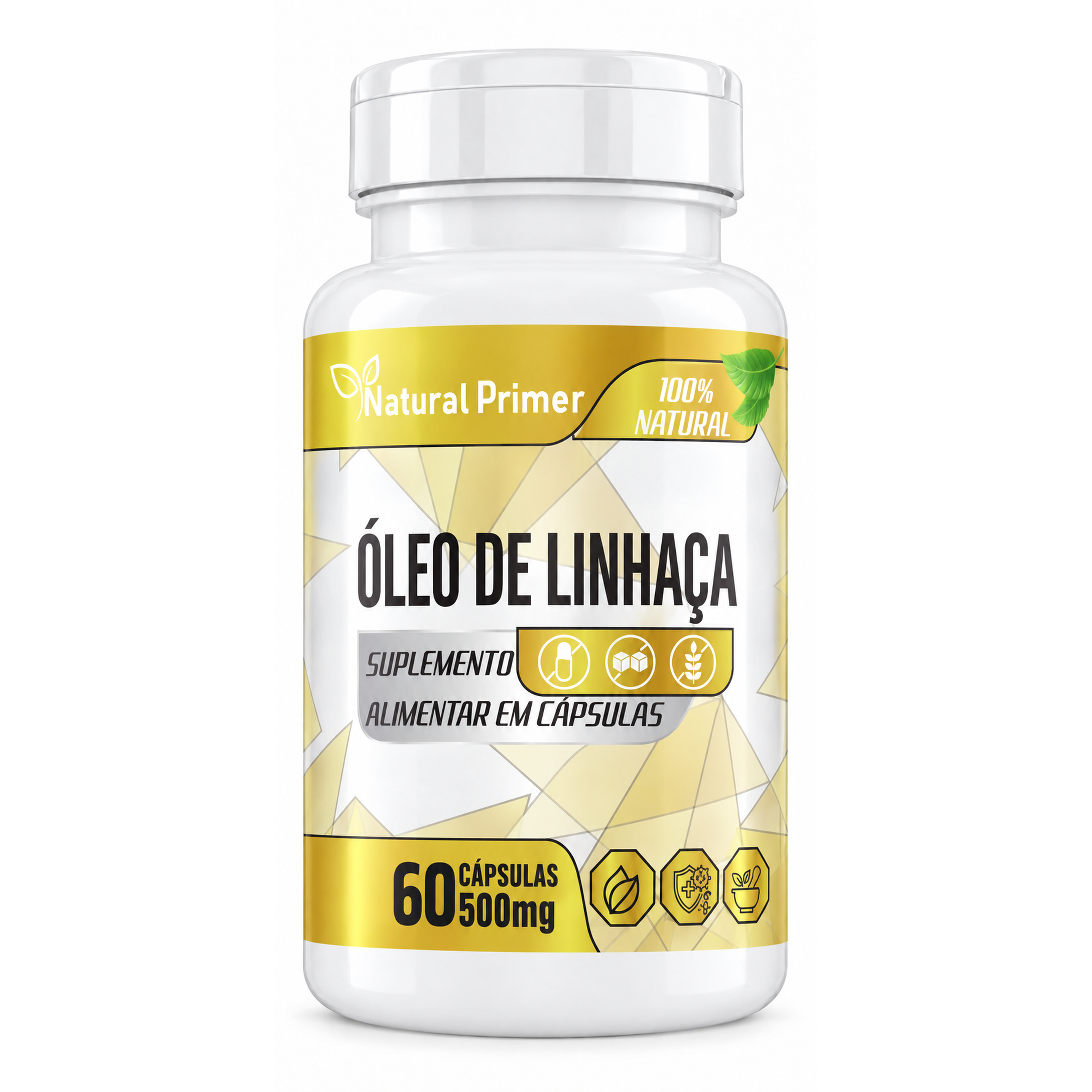 Oleo de Linhaça 60 Capsulas 500mg