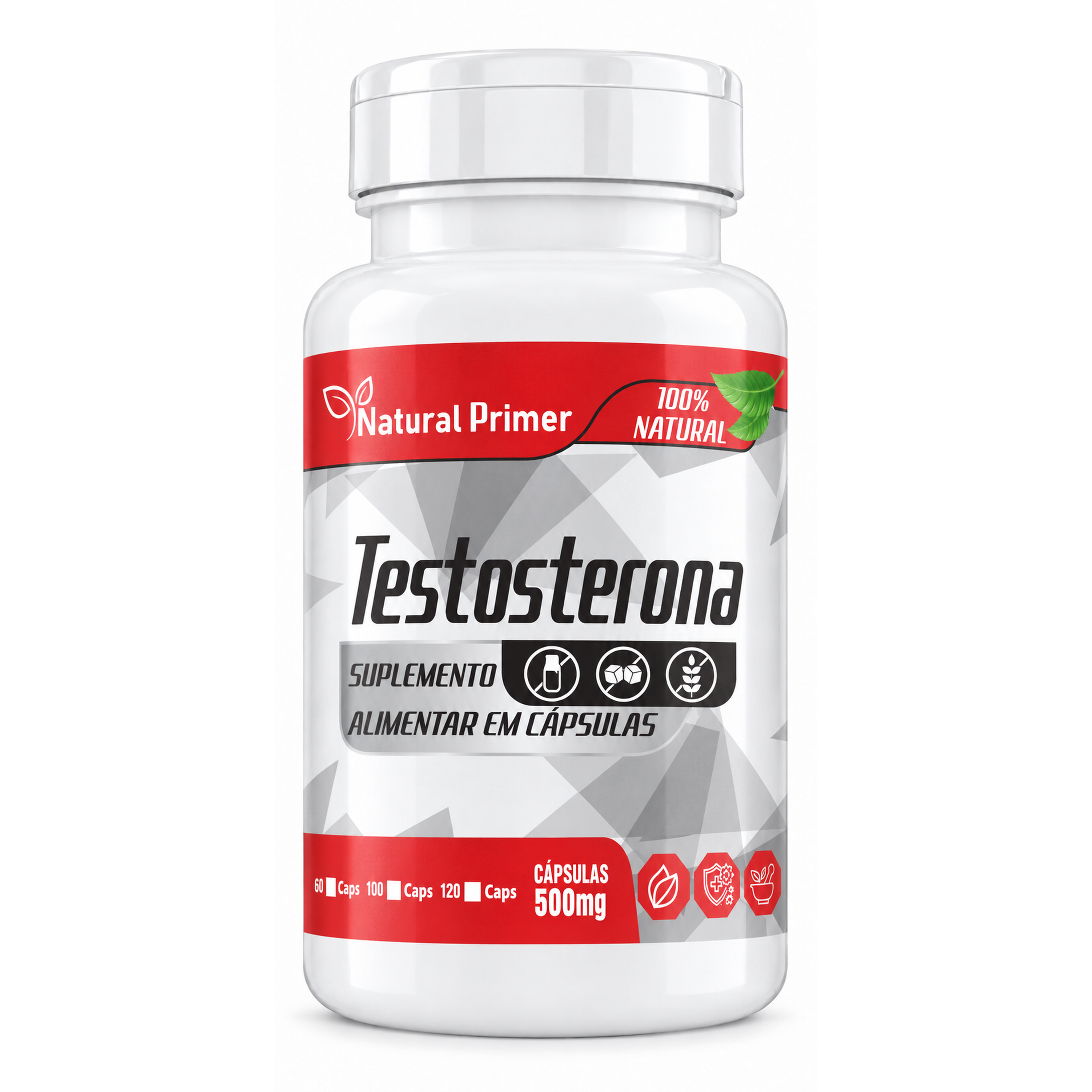 Testosterona Natural 60 Capsulas 500mg