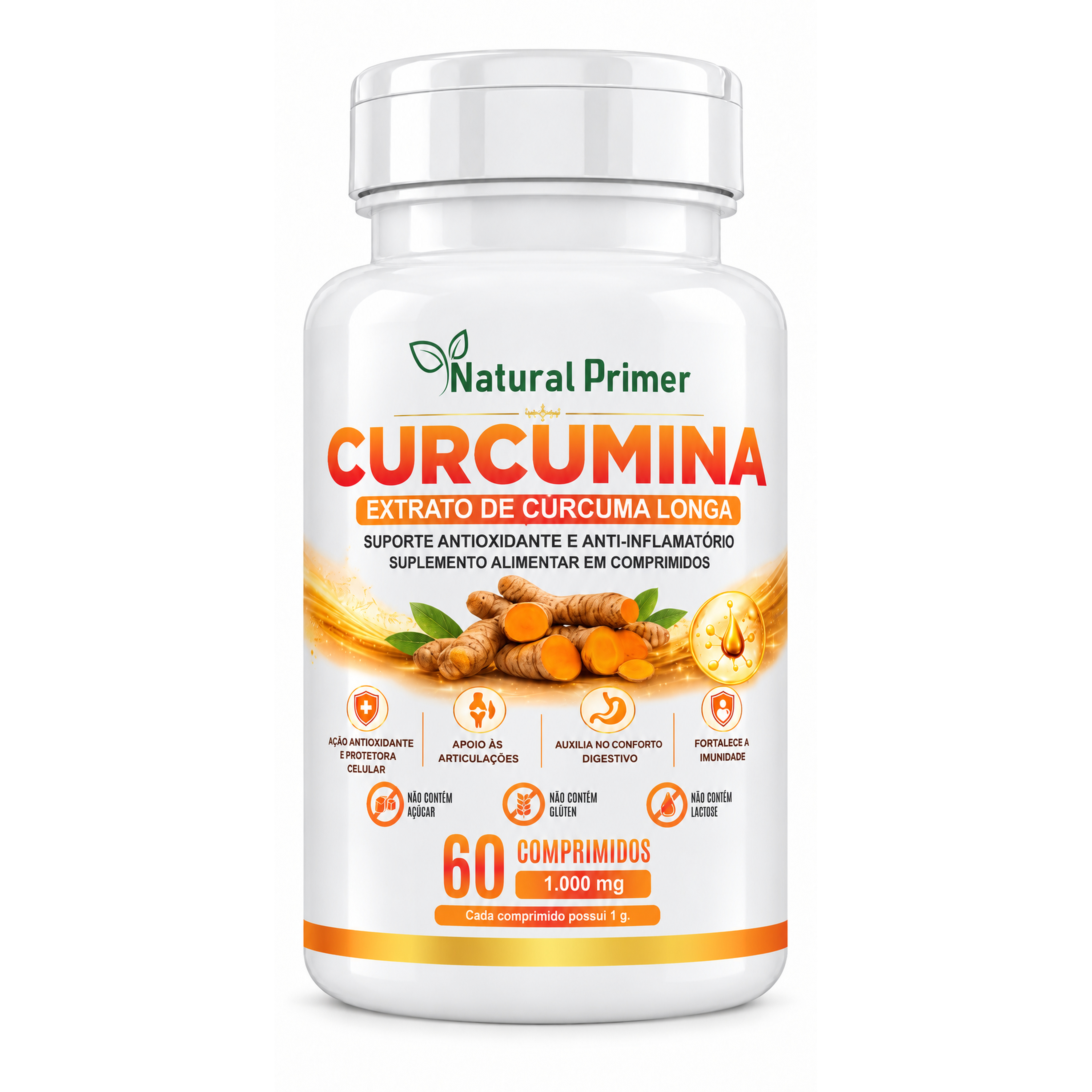 Curcumina 60 Comprimidos 1000mg