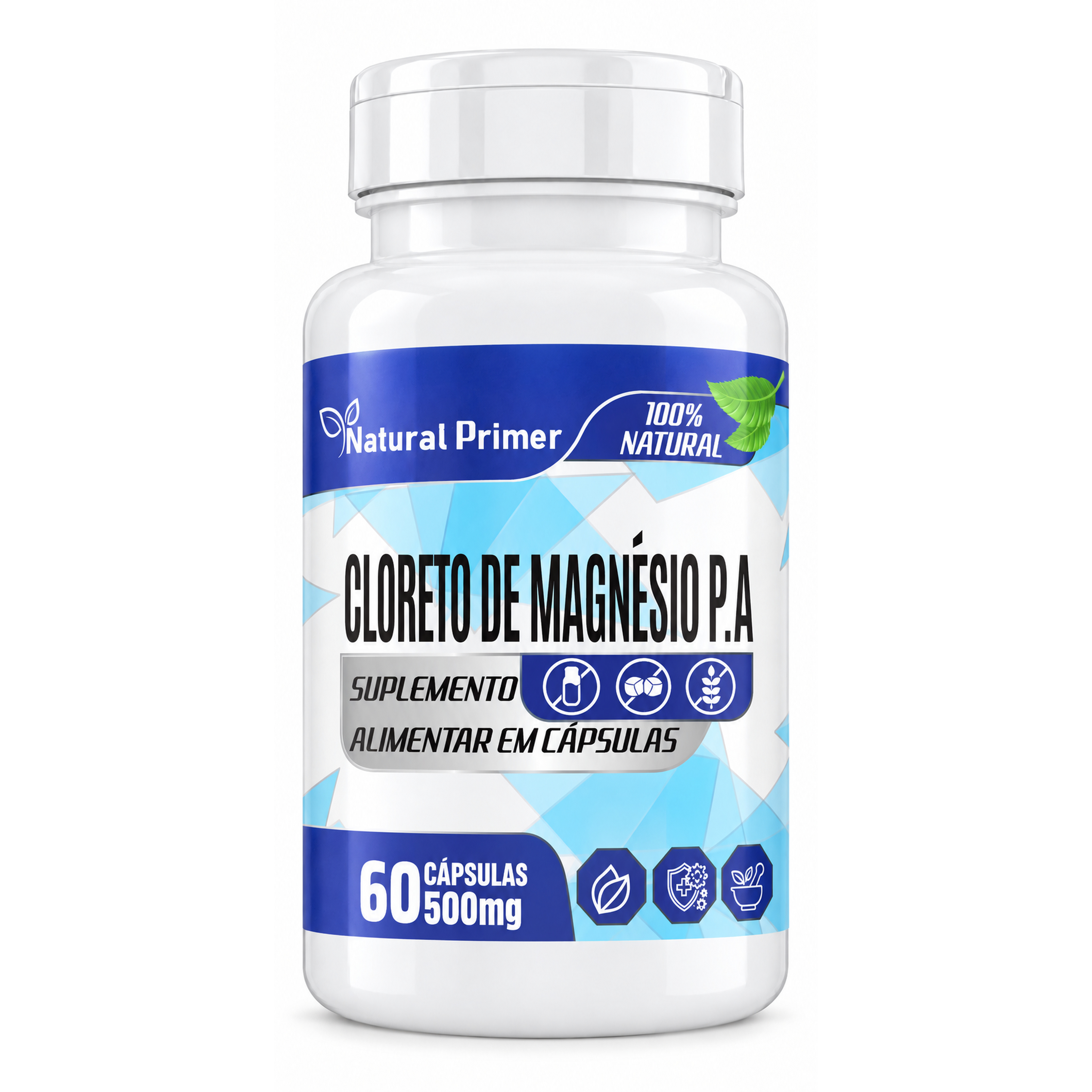 Cloreto de Magnesio 60 Capsulas 500mg
