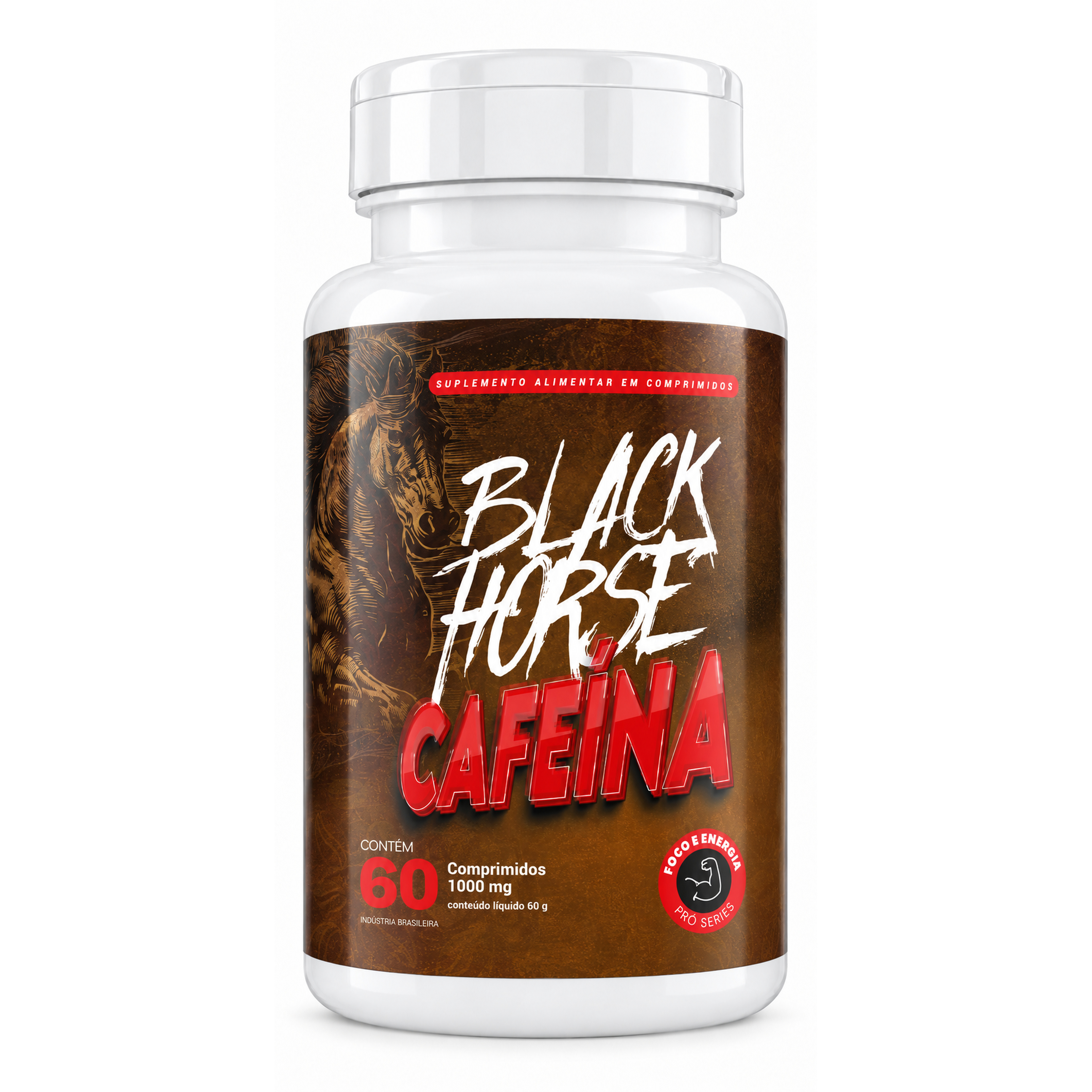Cafeina Black Horse 60 Comprimidos