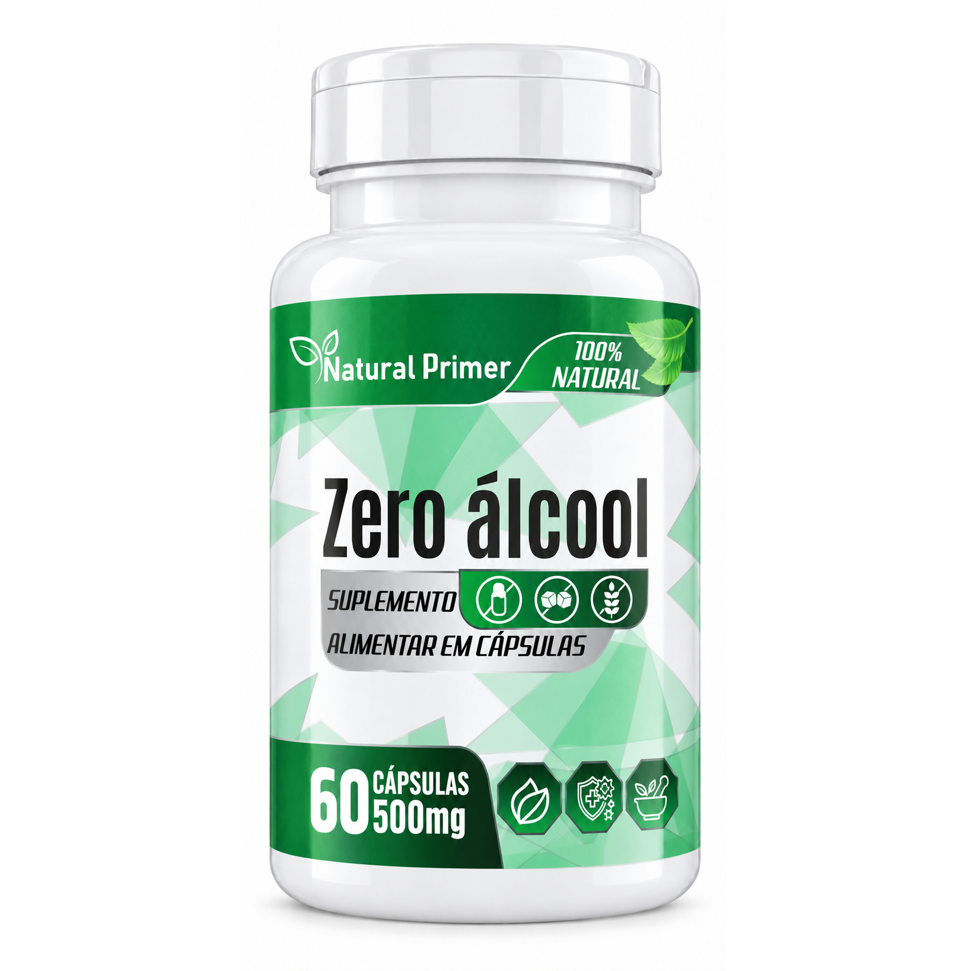 Zero Alcool 60 Capsulas 500mg
