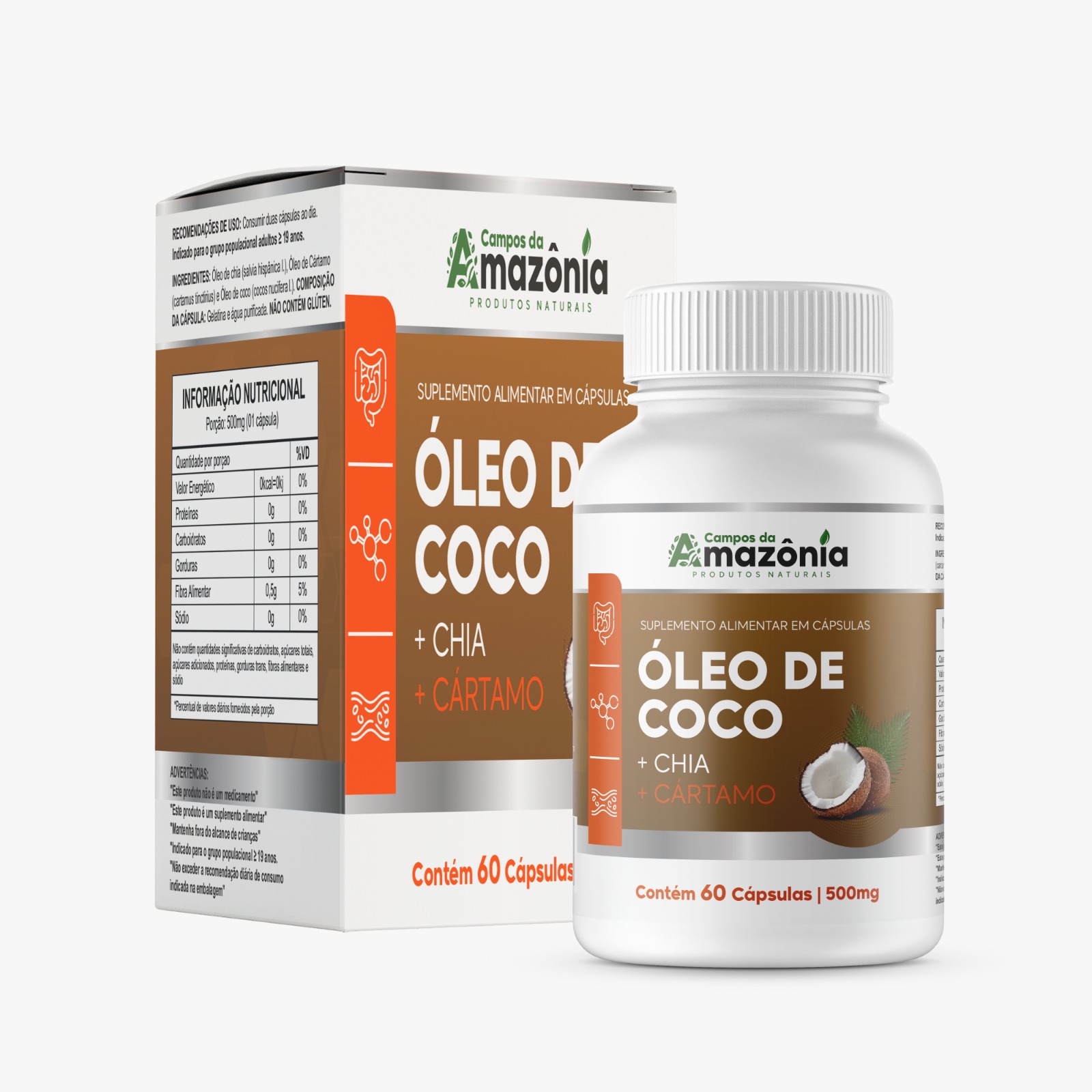 Óleo de Coco +Chia +Cártamo