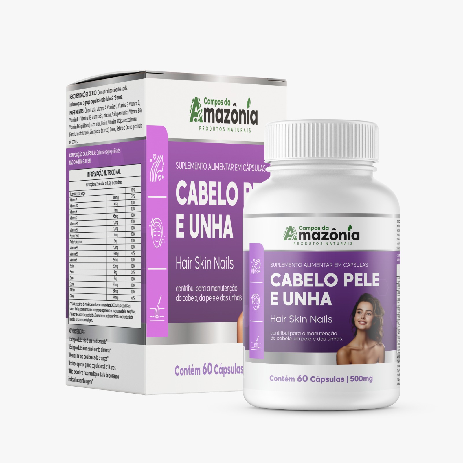 Cabelo Pele e Unha
