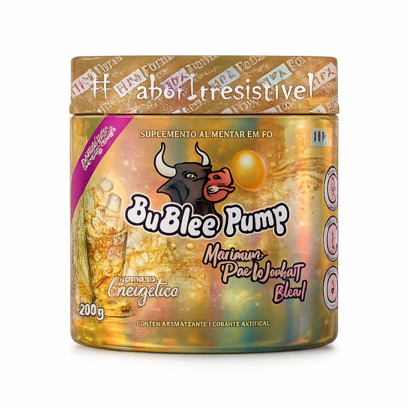 Bubblee Pump – Maximum Pre Workout Blend – Energético (200g)