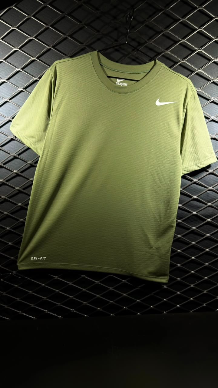 Camiseta Masculina Performance Dry Fit – Verde Oliva