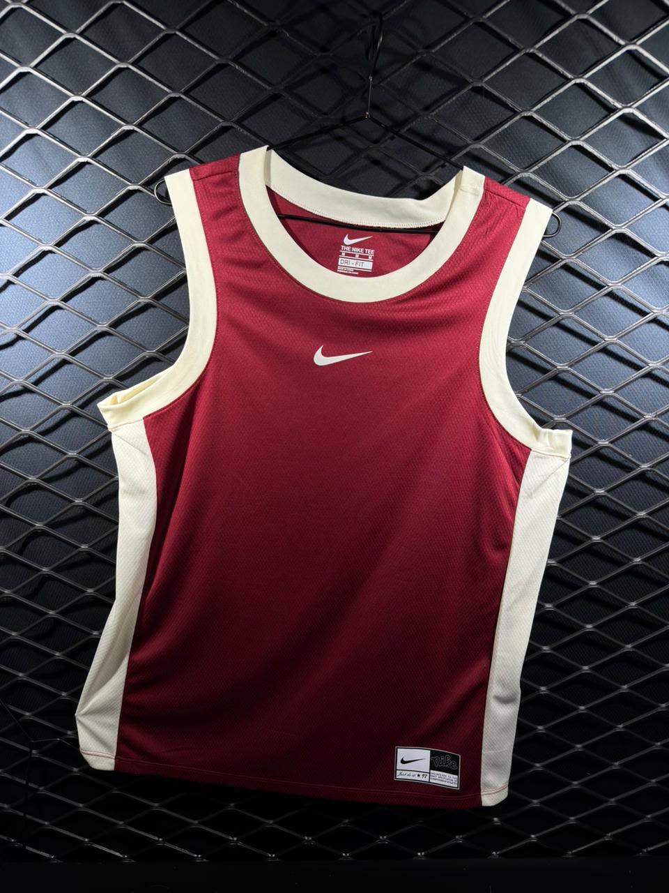 Regata Masculina Performance Bicolor – Vinho com Off-White
